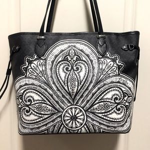 Brighton Black/White Tote